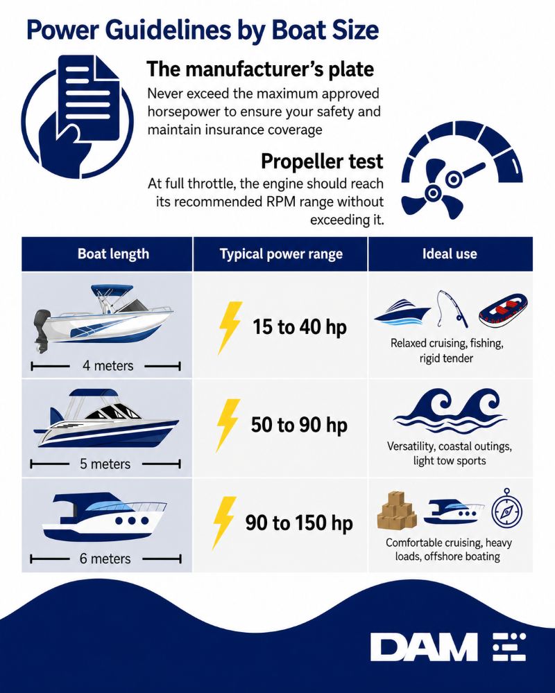Guidelines for choosing a boat engine according to hull size